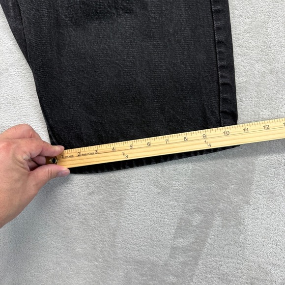 Vintage Boss Denim Shorts Mens 28 Black Y2K Hip Hop Baggy 13" Streetwear USA - Picture 12 of 15